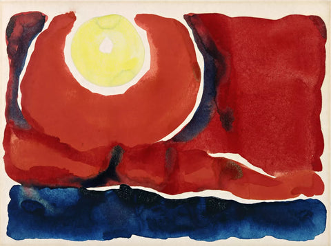 Evening Star No. VI, watercolour on paper by Georgia O’Keeffe