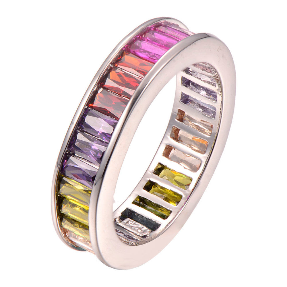 Single multicolored gemstone ring – Bijouterie Gonin