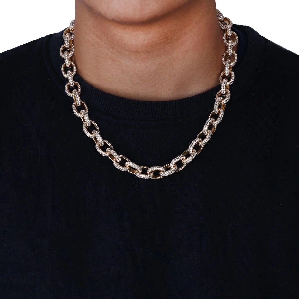 hermes link chain silver