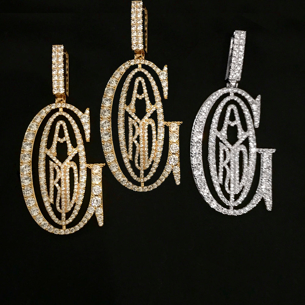 Custom Tyga's Goyard pendant necklace 