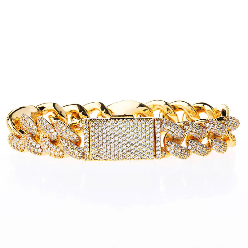 16mm GG cuban link combo bracelet – Bijouterie Gonin