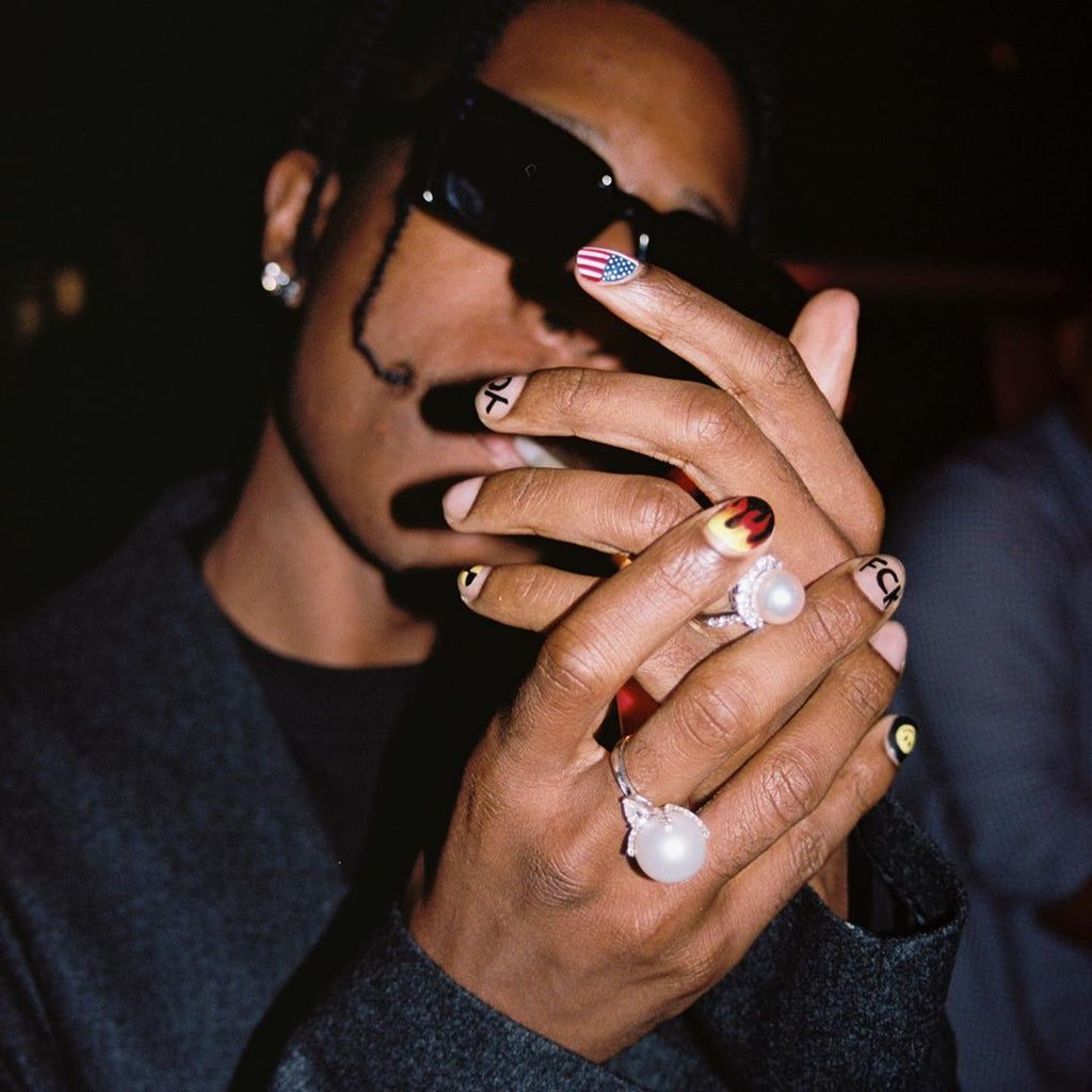 10mm Diamond Halo Pearl Ring ASAP Rocky – Bijouterie Gonin