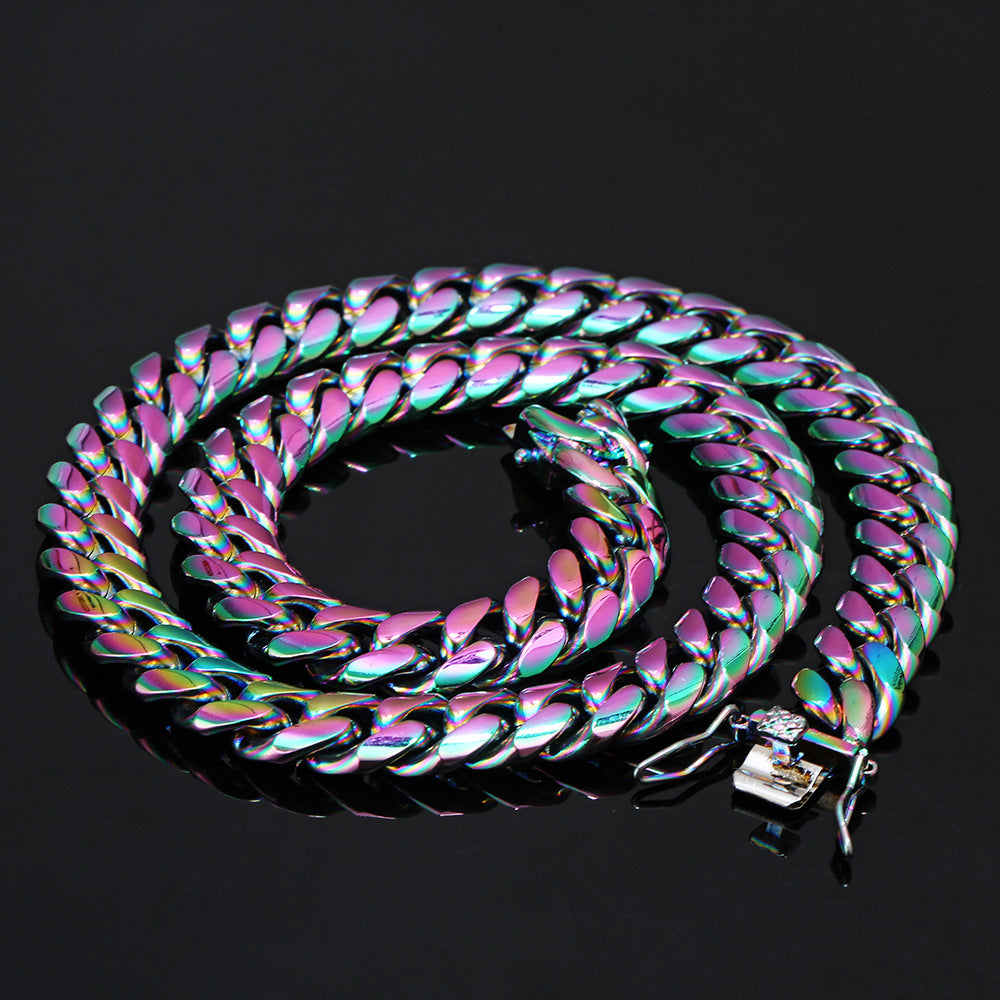 Louis Vuitton 2054 Rainbow - Virgil Abloh Ltd Edition Ruthenium Necklace  For Sale at 1stDibs