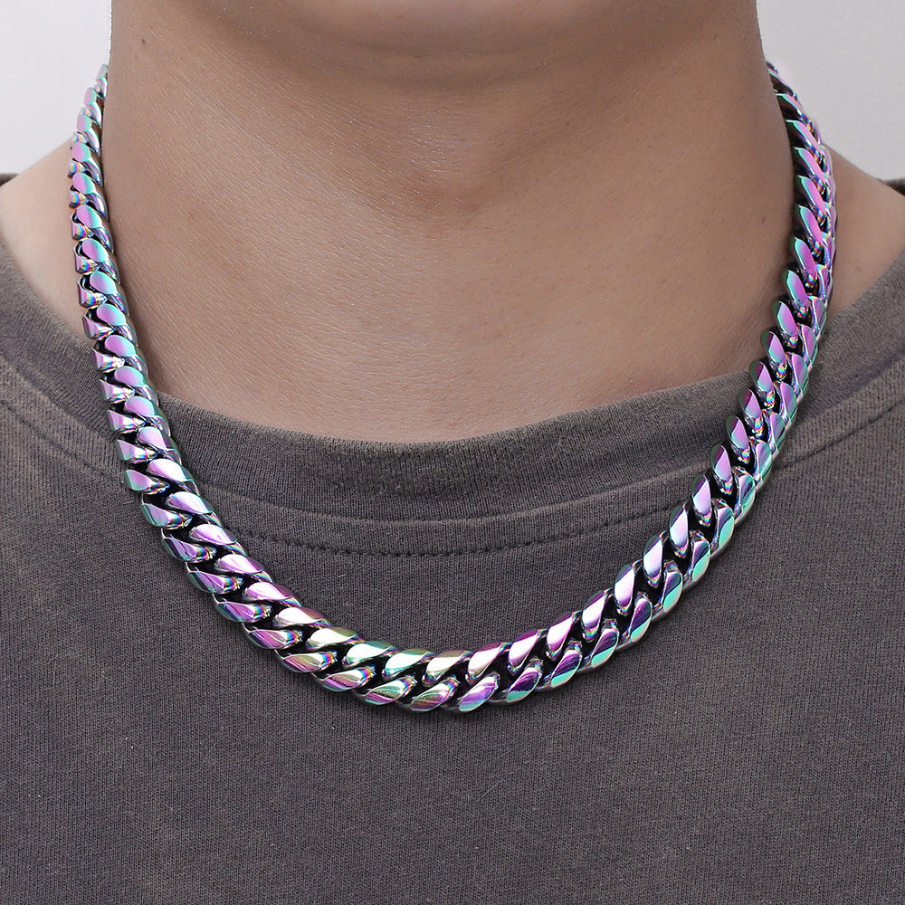 Pre-owned Louis Vuitton Ceramic Chain Necklace Rainbow