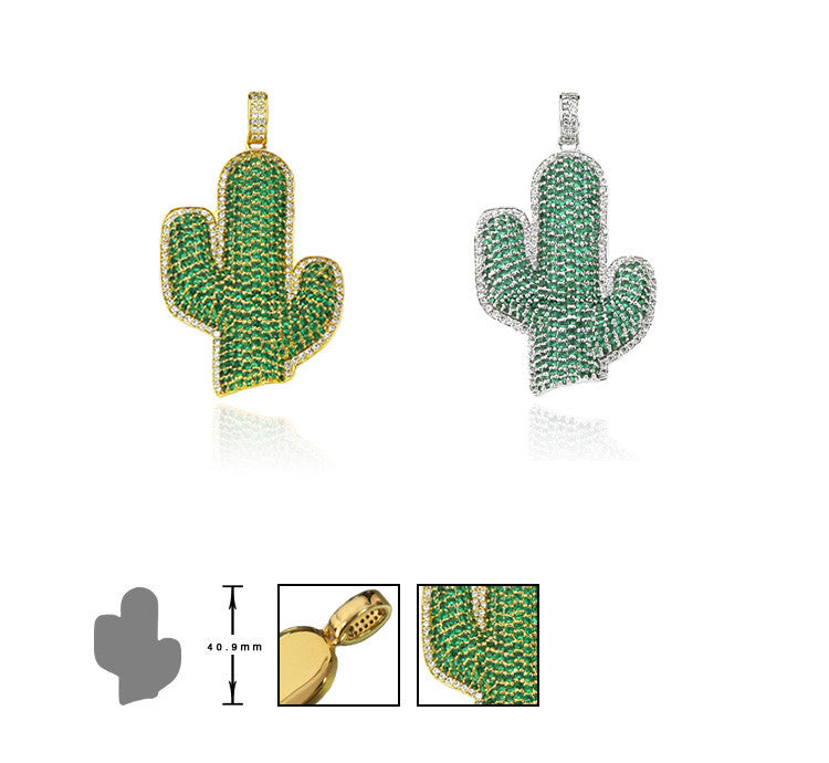 Custom Cactus travis necklace pendant 