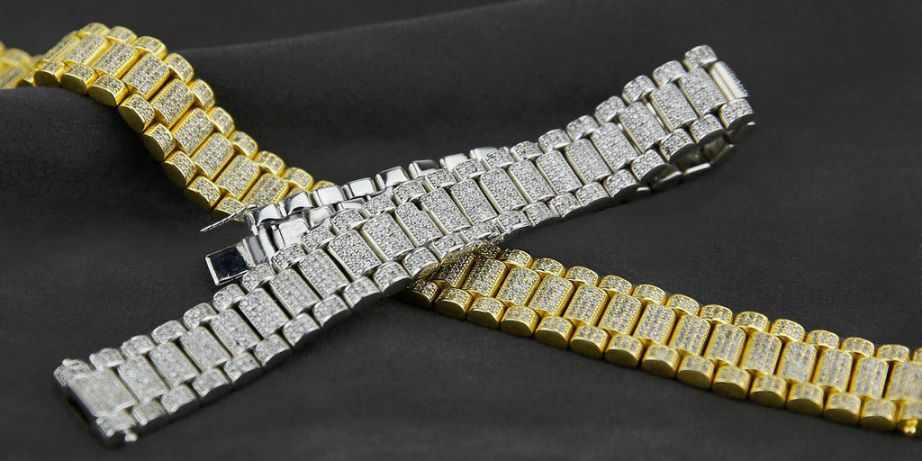iced out rolex chain