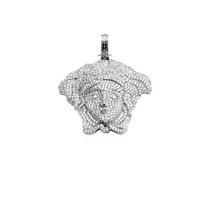 medusa silver pendant