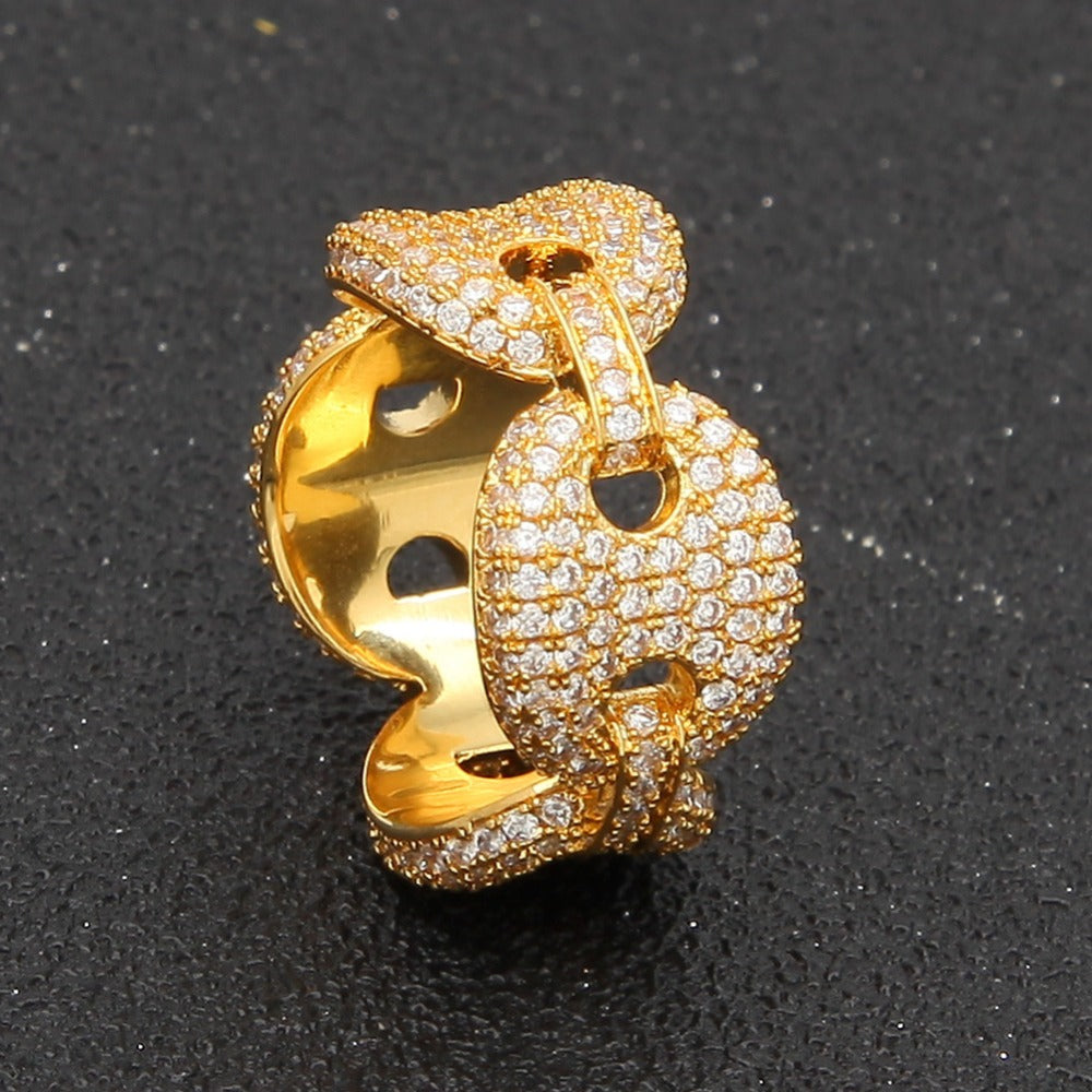Gucci link ring Yellow Gold 