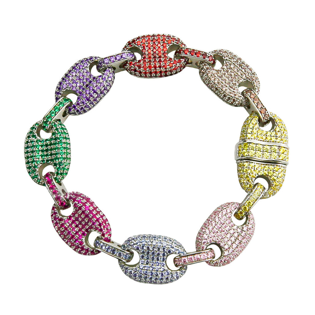 multicolor gucci link chain
