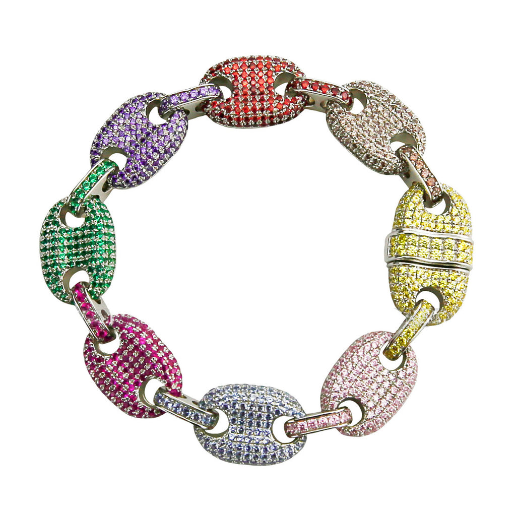 gucci link diamond bracelet