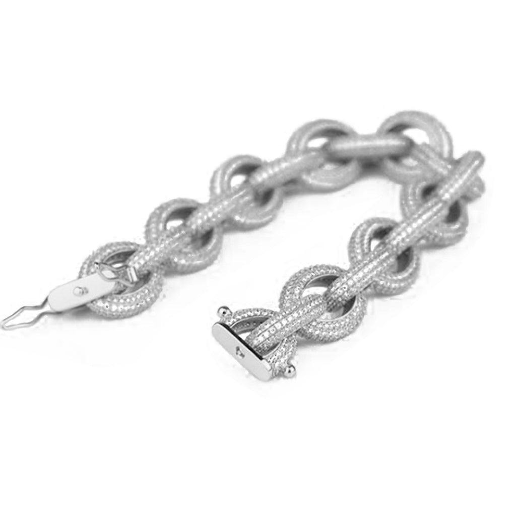 hermes silver link bracelet