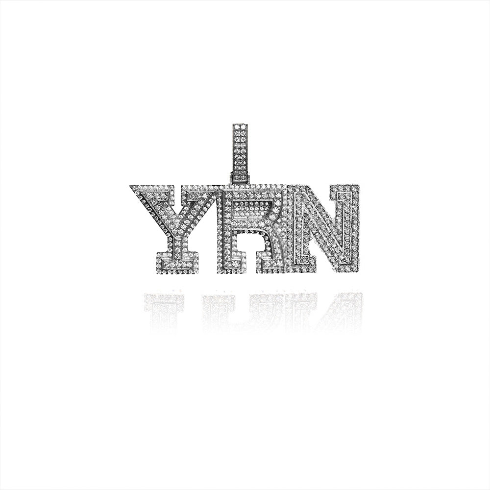 Custom Yrn Migo Yung Rich Nation Pendant Necklace Free Matching Chain Bijouterie Gonin