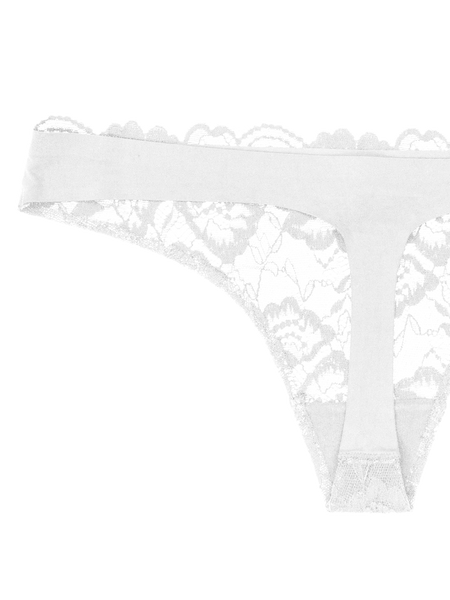 white seamless thong