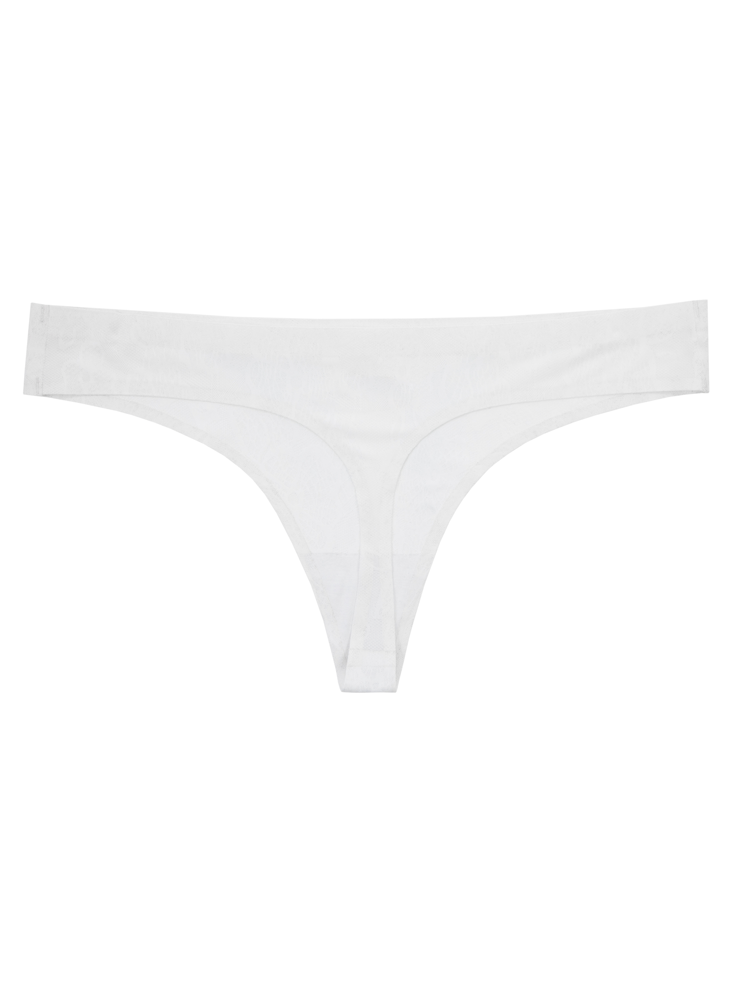 Seamless Thong Lace Print | White | Sneaky Vaunt
