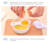 5pcs Eggs White Yolk Separators Egg Filter Sifting Holder Kitchen Baking Tools