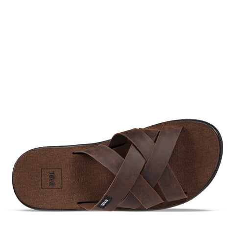 teva voya slide leather