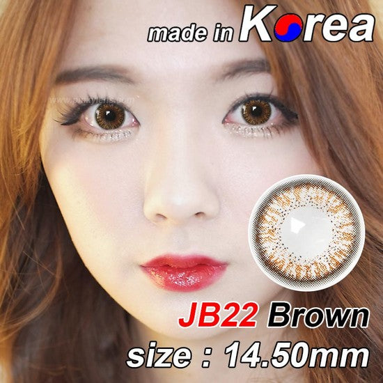 JB22 BROWN colored contacts