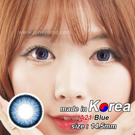 A21 BLUE colored contacts