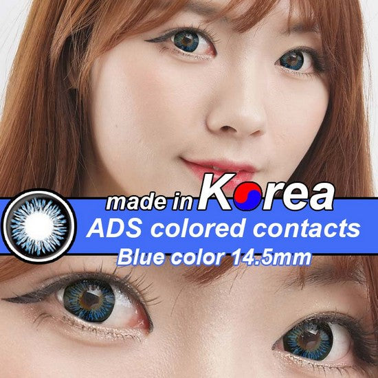 ADS BLUE colored contacts