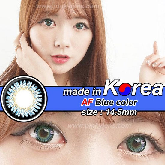 AF BLUE colored contacts