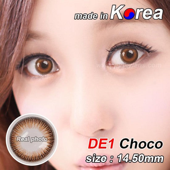 DE1 CHOCO colored contacts