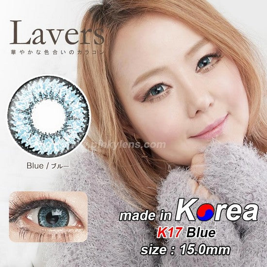K17 BLUE colored contacts