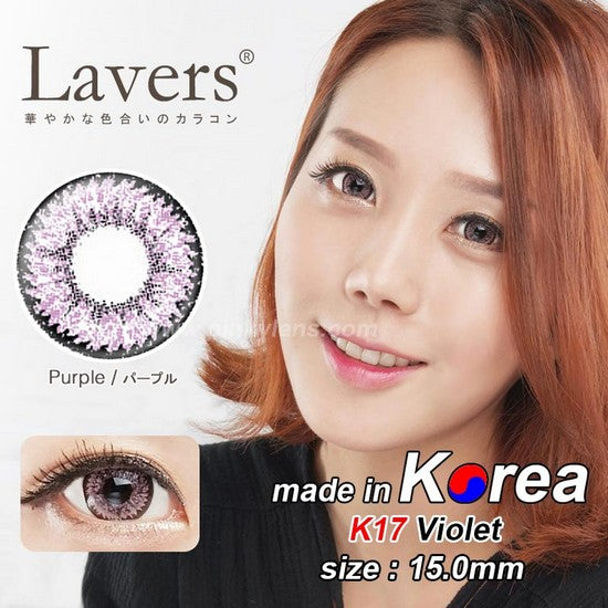 K17 PURPLE colored contacts