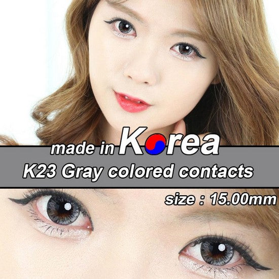 K23 GREY colored contacts