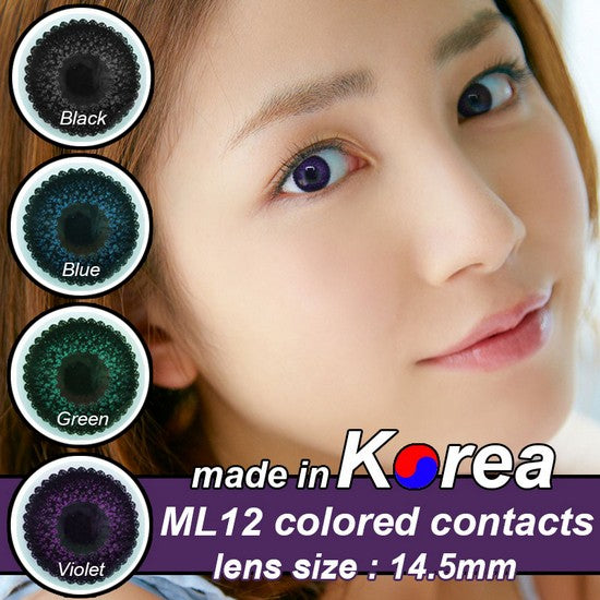 ML12 PURPLE colored contacts