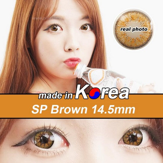 SP BROWN colored contacts