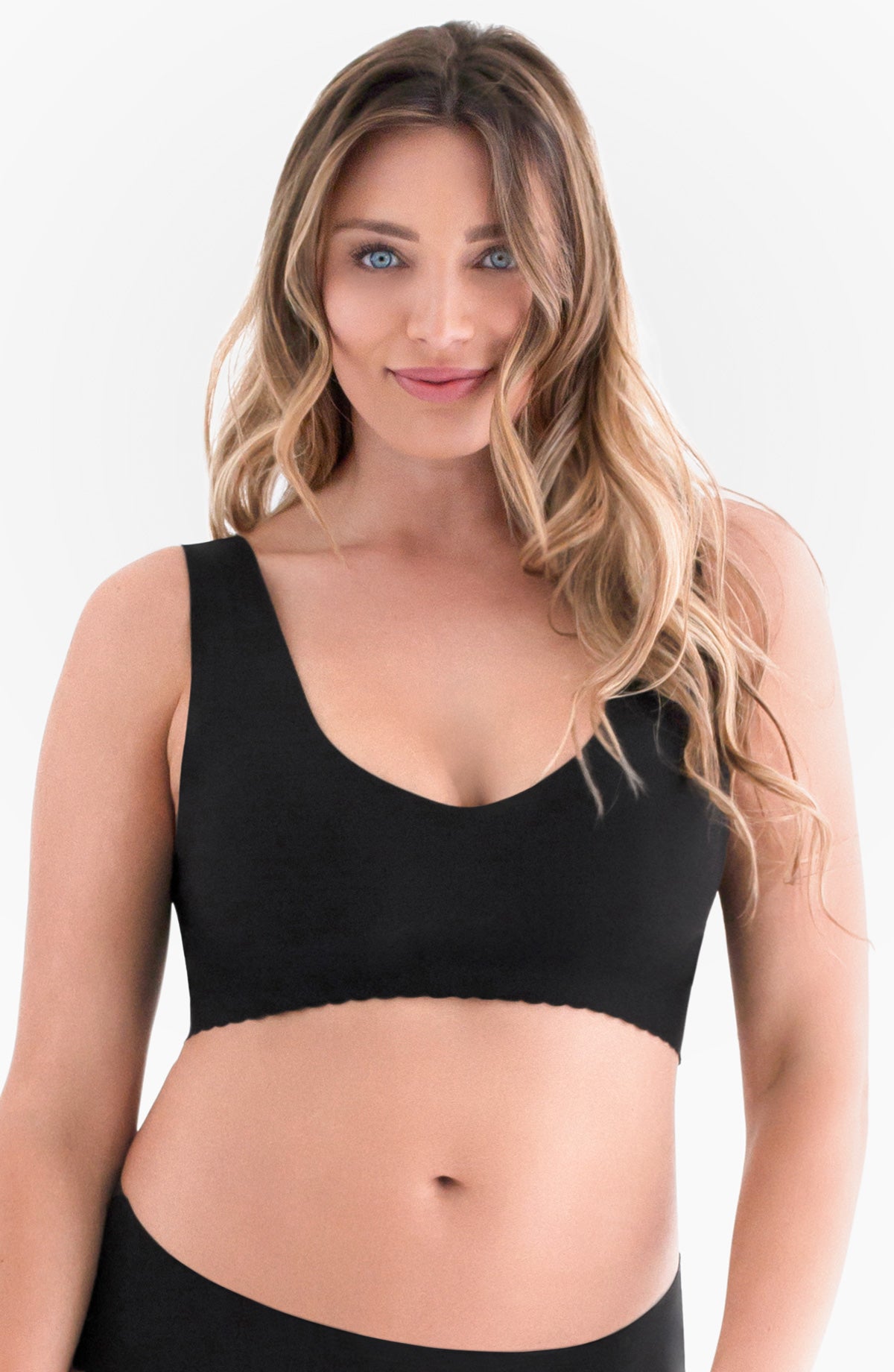 No Wires V-Neck No Worries. - No Digging Belly Bandit Anti Bra