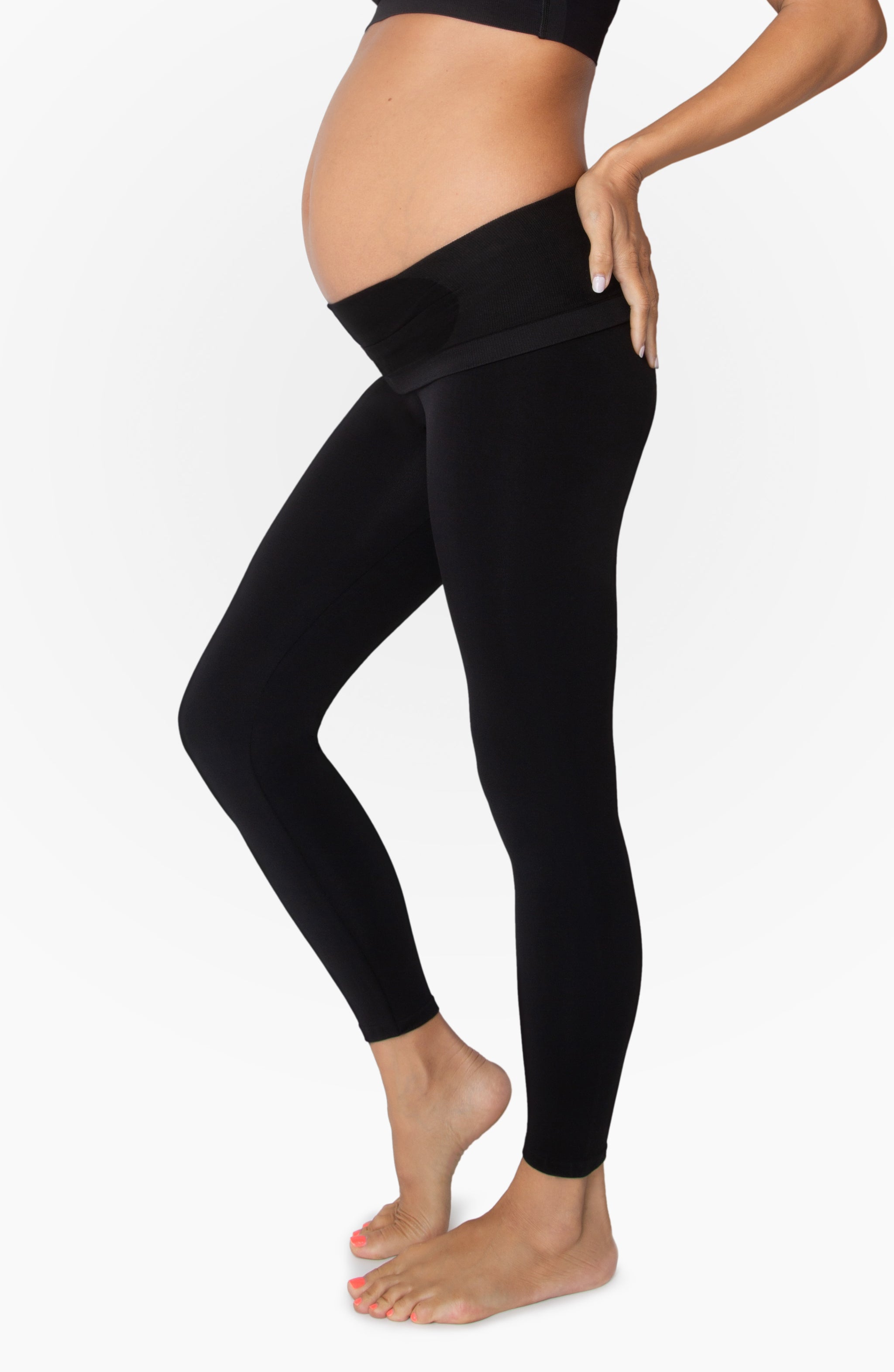 Opaque Cotton Maternity to Postnatal Leggings – Twin Pack
