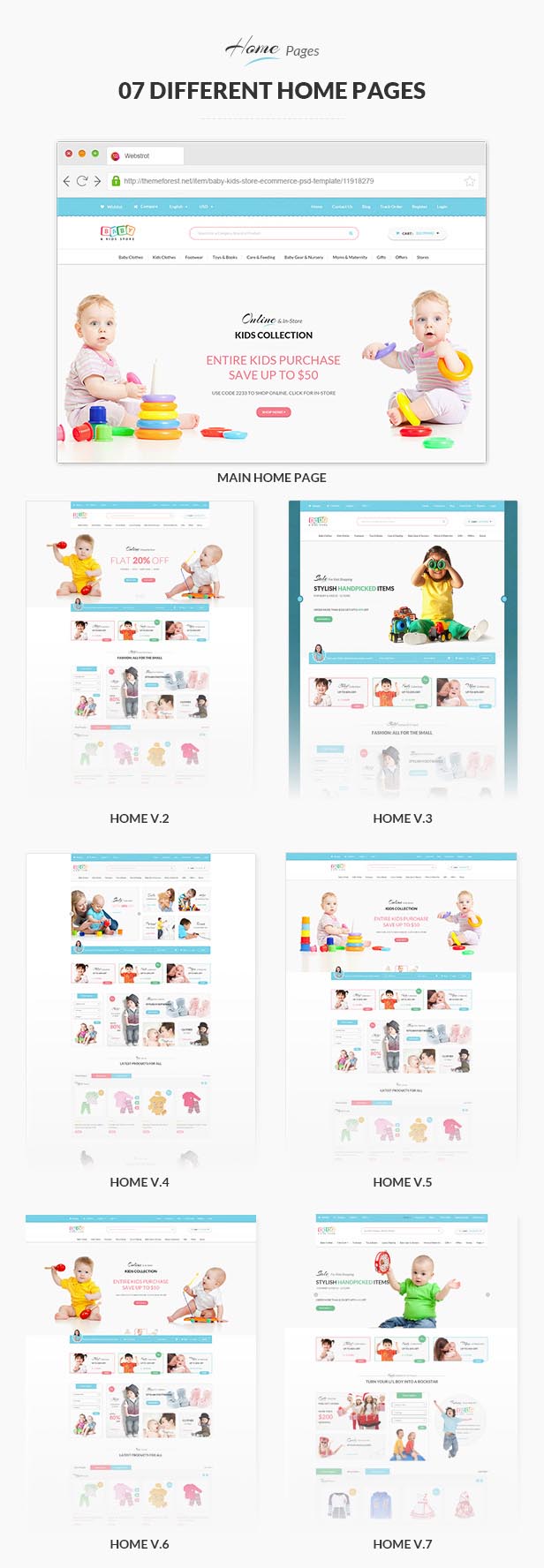 Baby Store - Clean, responsive Shopify themes - 2