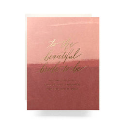'To the Beautiful Bride To Be' Card
