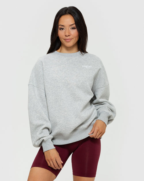 SOFT OVERSIZED SWEATSHIRT - Gray marl