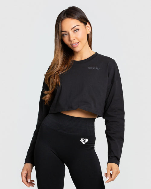  Deepclaoto black tops women womens long sleeve oversized crop  top comfy oversized hoodie prime time deals black 2023 friday deals cyber  2023 monday deals : Clothing, Shoes & Jewelry