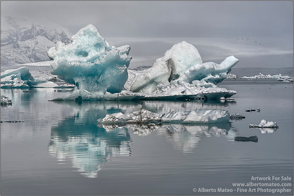 Ice formations, Jokulsarlon, Iceland. By Alberto Mateo