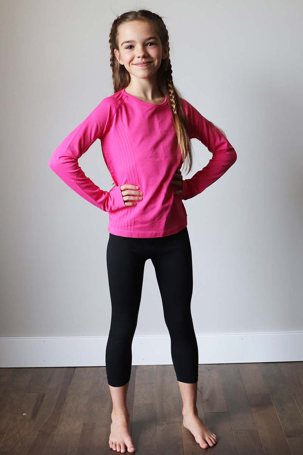 Buy Black Active Capri leggings, Legging for Girls, Girls 4 to 14 ...