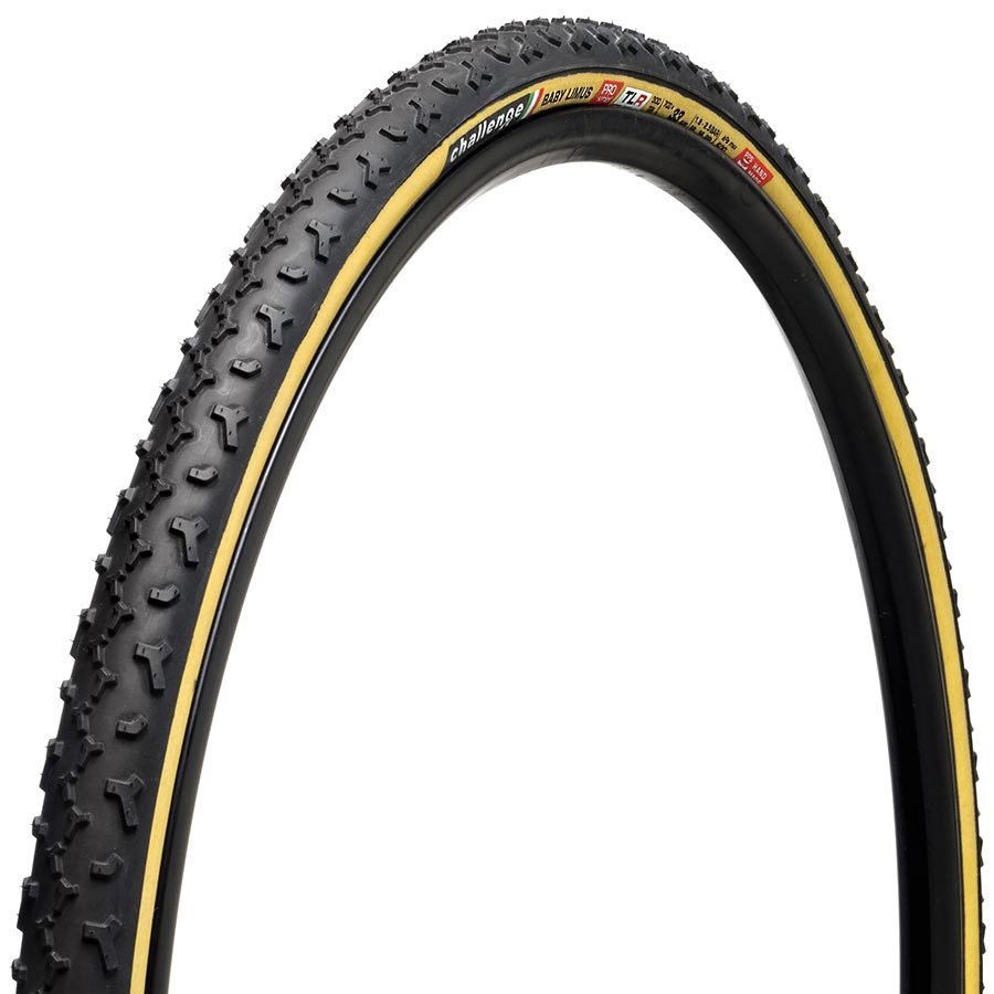 Challenge Baby Limus Gravel Tire, 700x33C, Folding, Tubeless Ready, Smart, PPS, 300TPI, Tanwall 00618