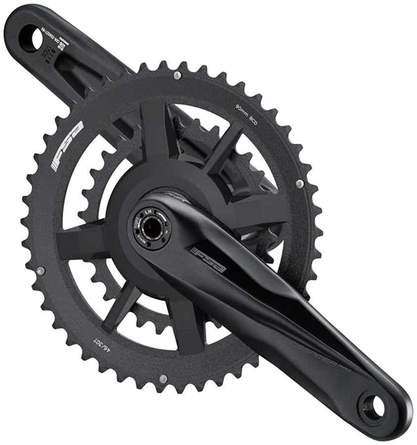 Full Speed Ahead Gossamer Pro AGX+ 2x Crankset - 170mm, 11-Speed, 46/30t, DM/90 BCD, 24mm MegaExo Spindle, N11, Black