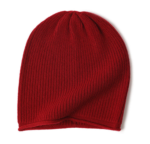 Beanie Fine Rib Courmayeur Red