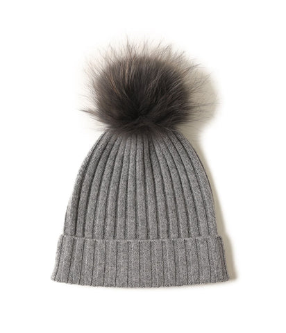 Cashmere Pom Beanie