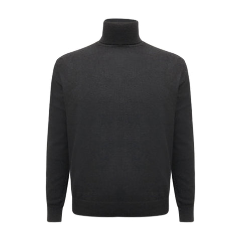 Cashmere Roll Neck Sweater Black