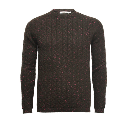 Cashmere Donegal Crew Neck Sweater