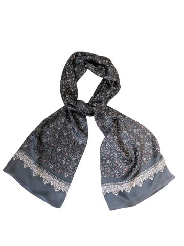 square scarf grey