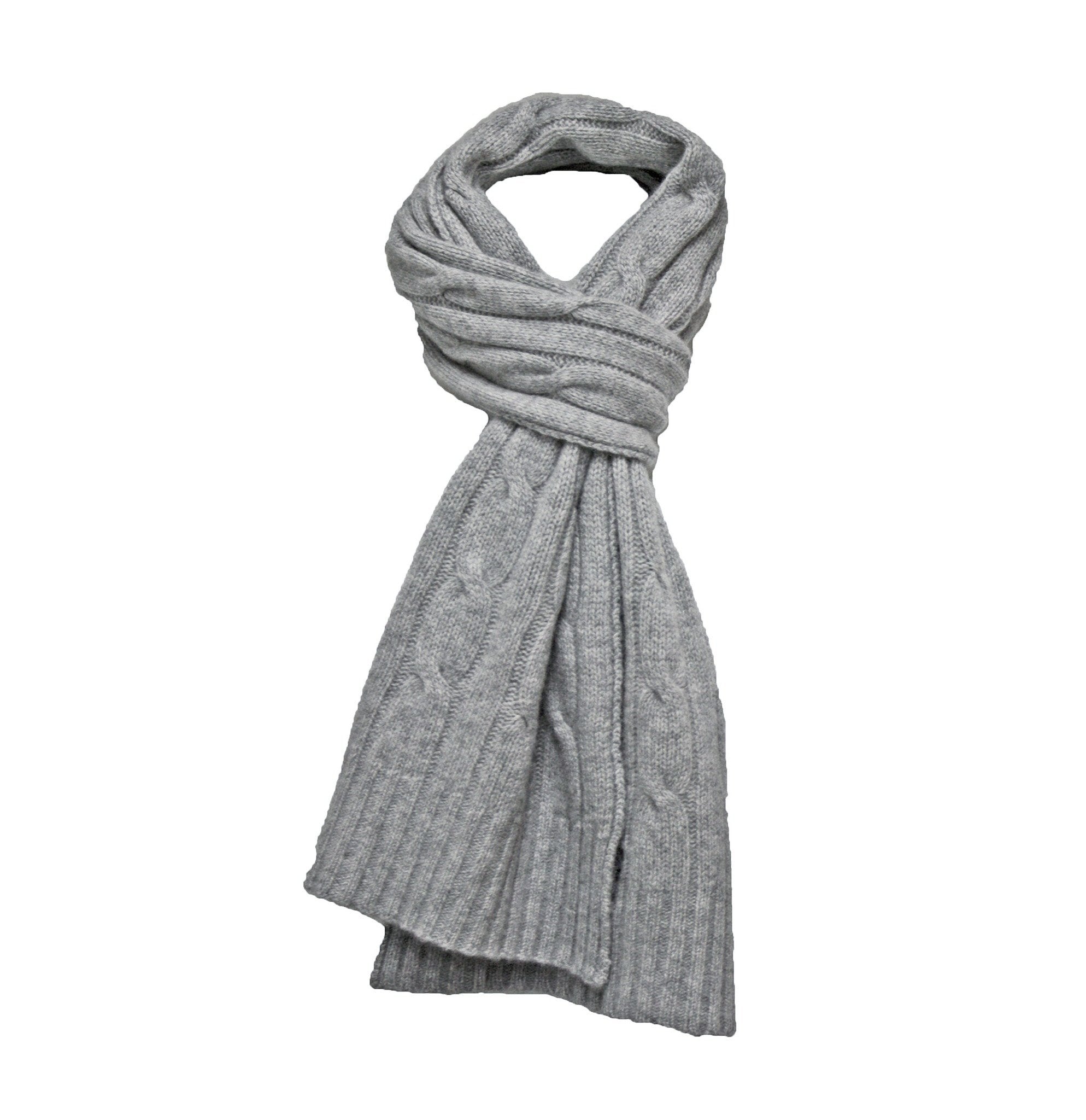 cashmere cable scarf