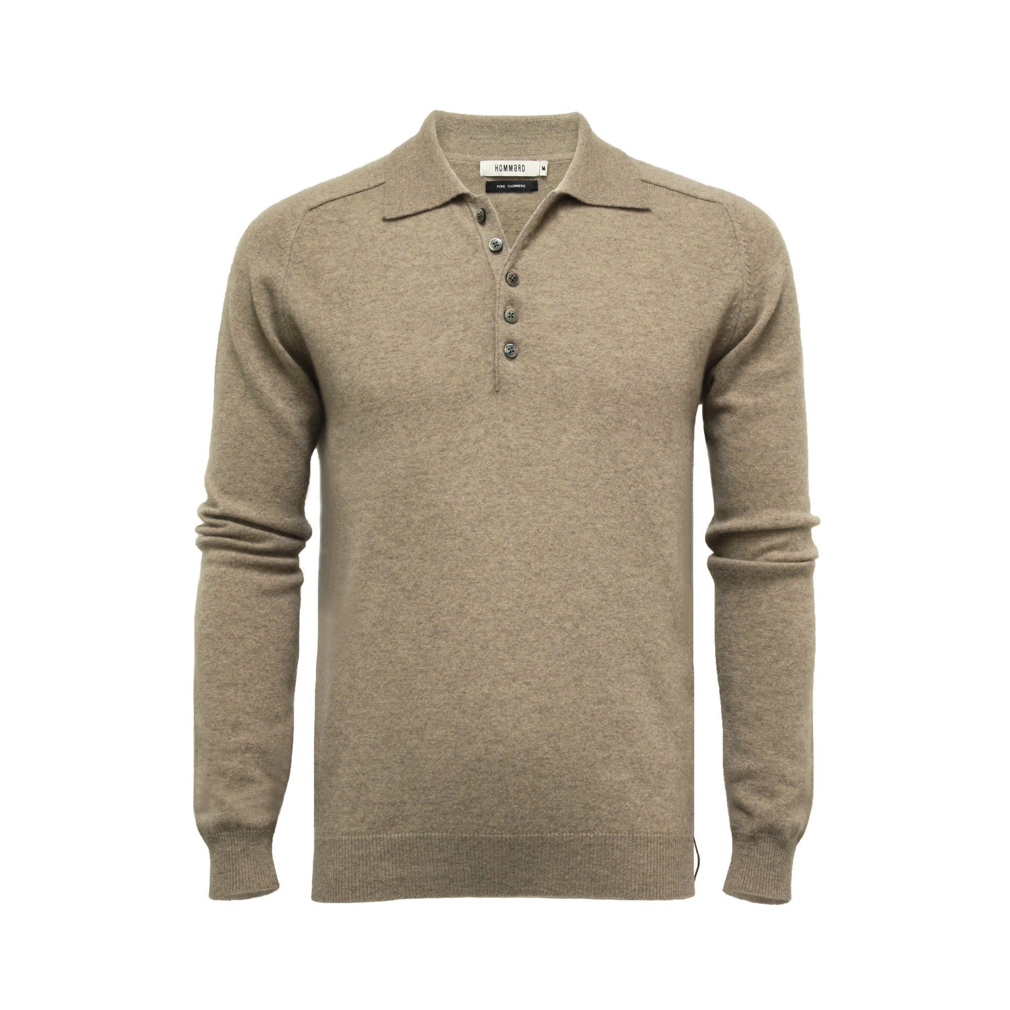 men's cashmere polo sweater