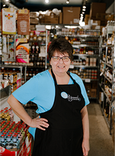 Pat Rachel, Staff at Well Seasoned, a gourmet food store in Langley, BC
