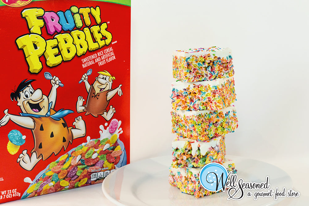 Fruity Pebble Crispy Squares | Snacks and Catering | Well Seasoned, a gourmet food store