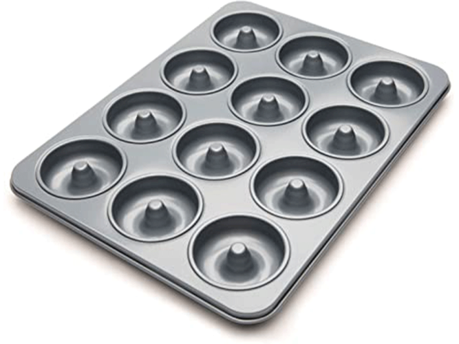 Fox Run Stainless Steel 6 Cup Muffin Pan, Silver